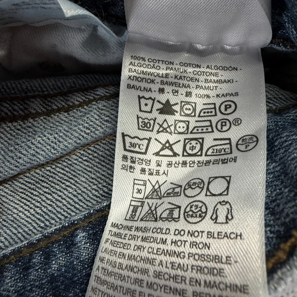 Levi's 514 Jeans Mens 29x30 Blue Cotton Denim Straight Faded Travel Workwear
